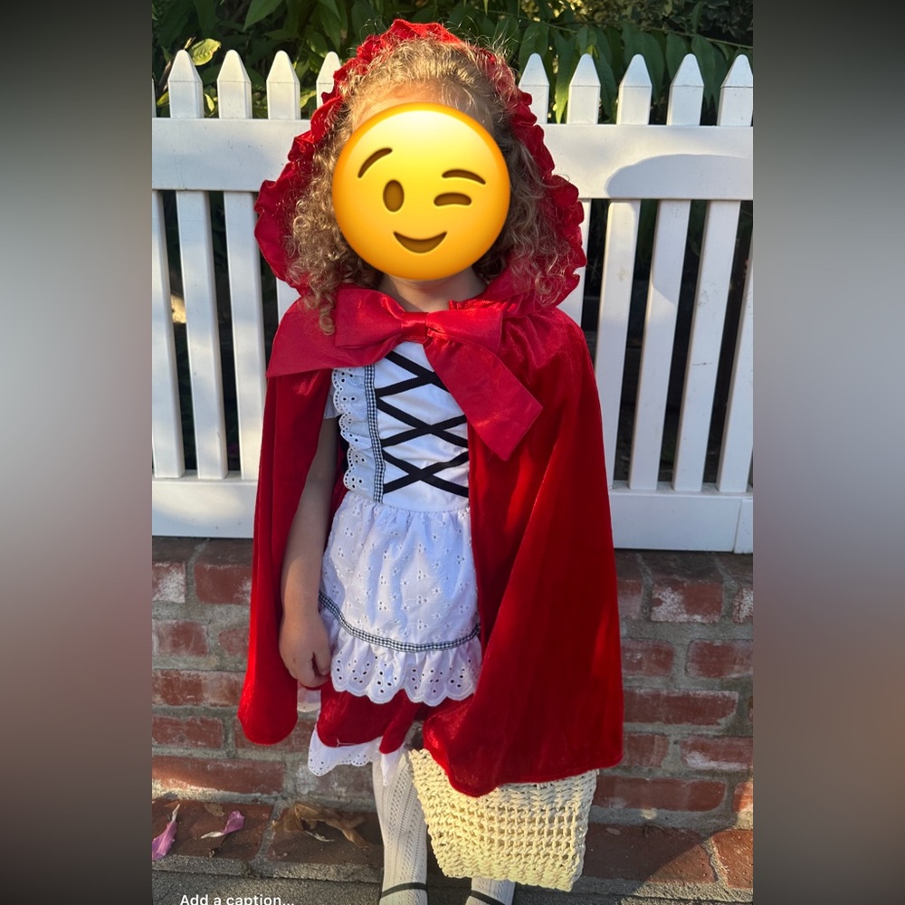 Classic Red Little Red Riding Hood Kids Halloween Costume
